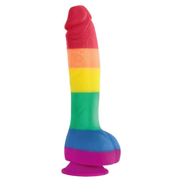 Dildo Pride Edition in Silicone Arcobaleno - 6 e 8 Pollici